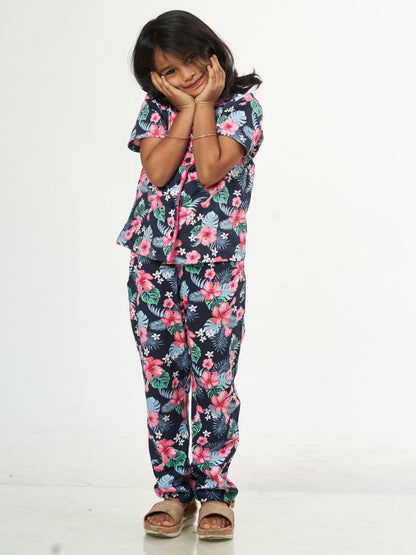 Hibiscus Girls Pure Cotton Co-Ord's set