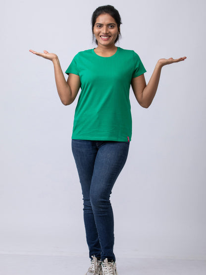 Soft & Premium Women's Cotton T-Shirt - Green