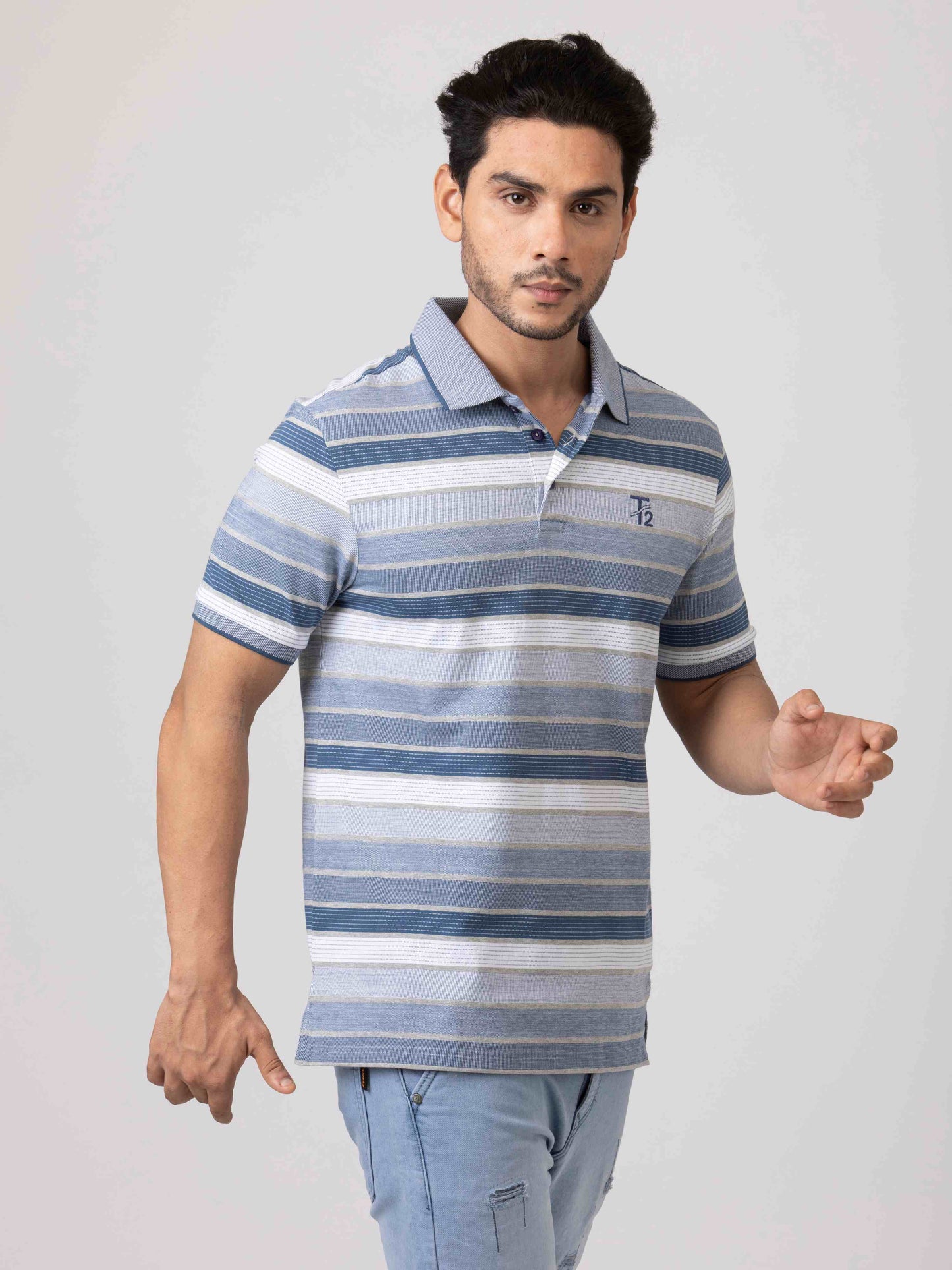 Weekday Essentials Classic & Comfortable 100% Cotton Mens Collar T-Shirt