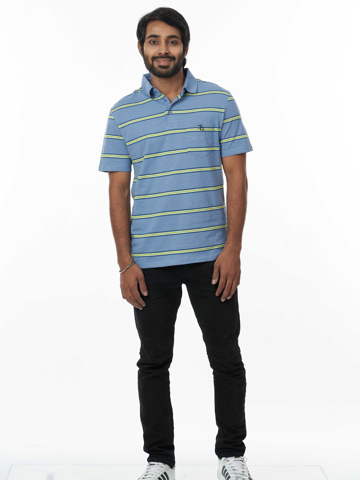 Bluefields Classic & Comfortable 100% Cotton Men's Collar T-Shirt