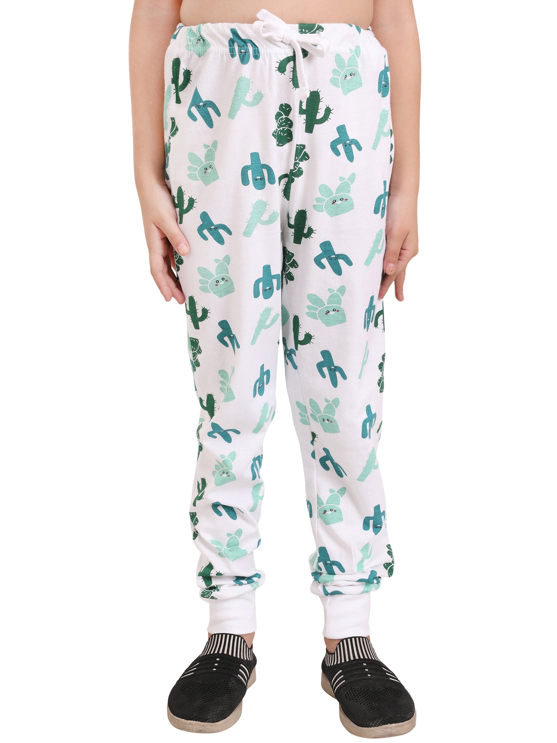 Green Cactus Girls Joggers