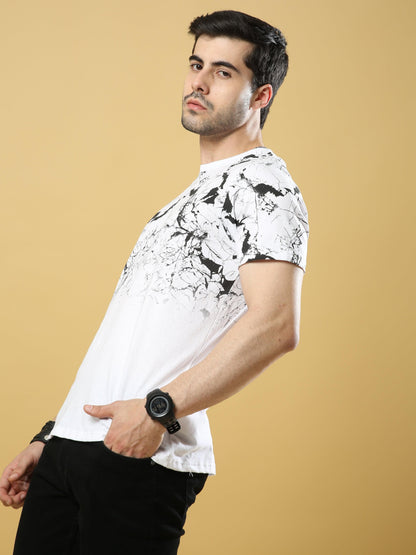 Men's casual T-Shirt - Neo Strike White