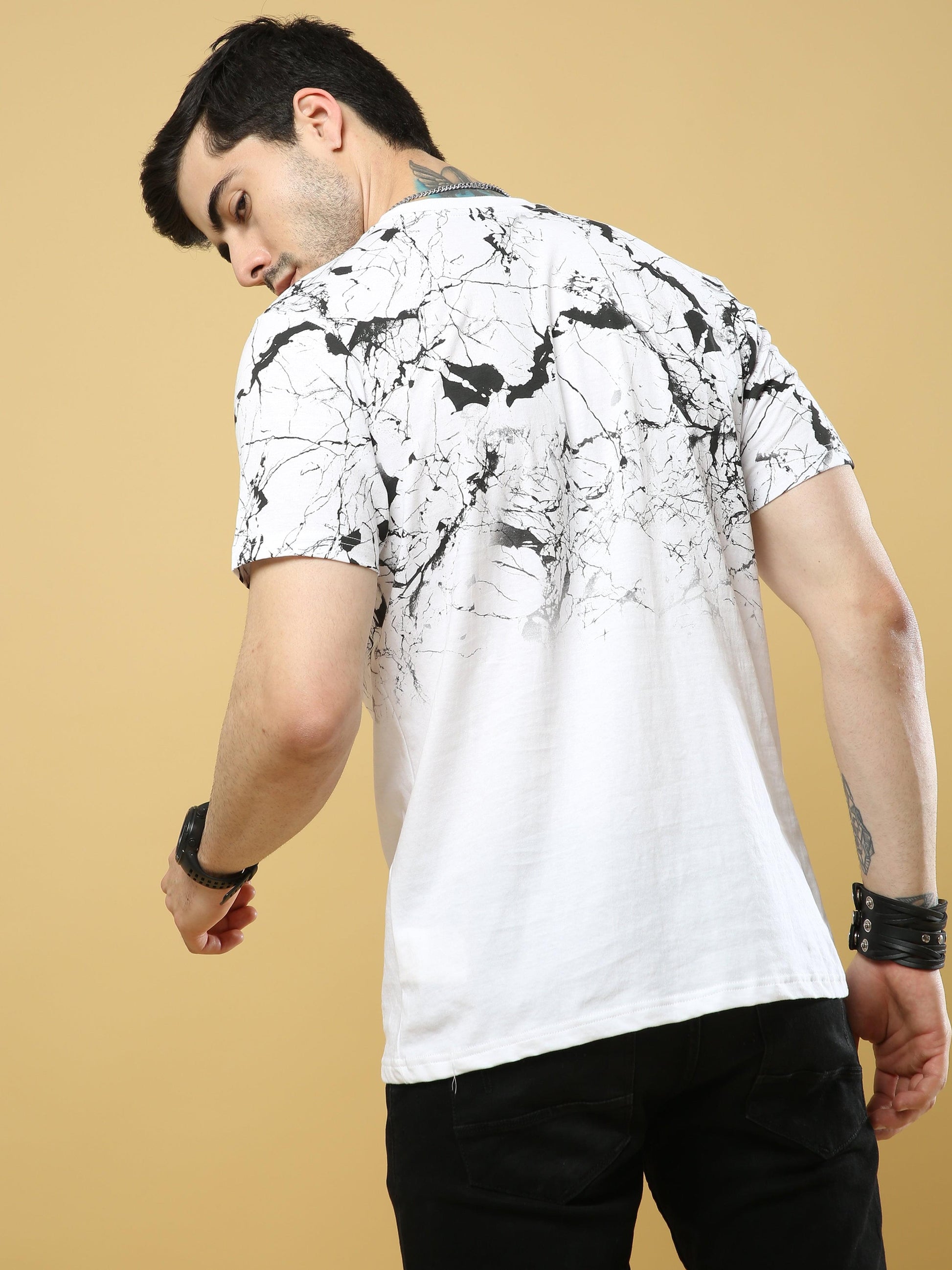 Men's casual T-Shirt - Neo Strike White