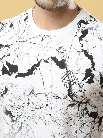 Men's casual T-Shirt - Neo Strike White