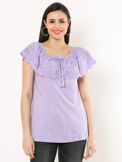 LAVANDER LASE TOP