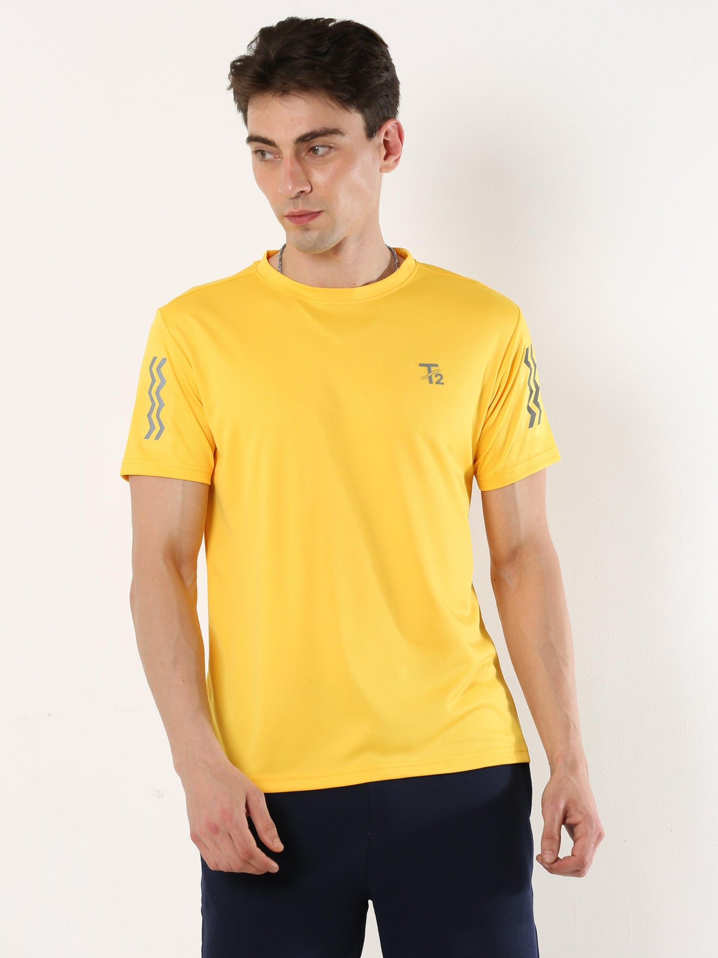 Athleisure Men's Premium T-Shirt - Yellow