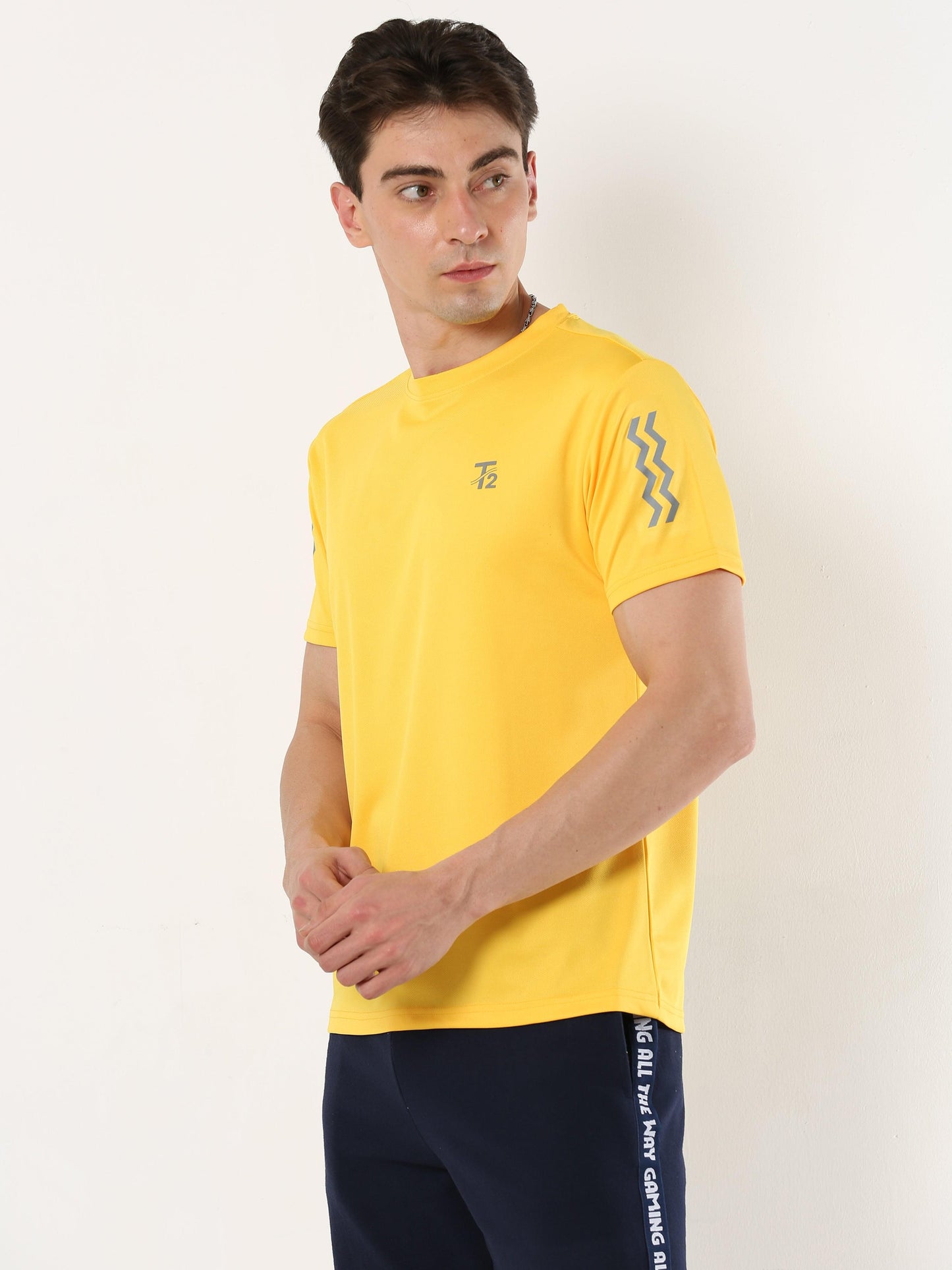 Athleisure Men's Premium T-Shirt - Yellow