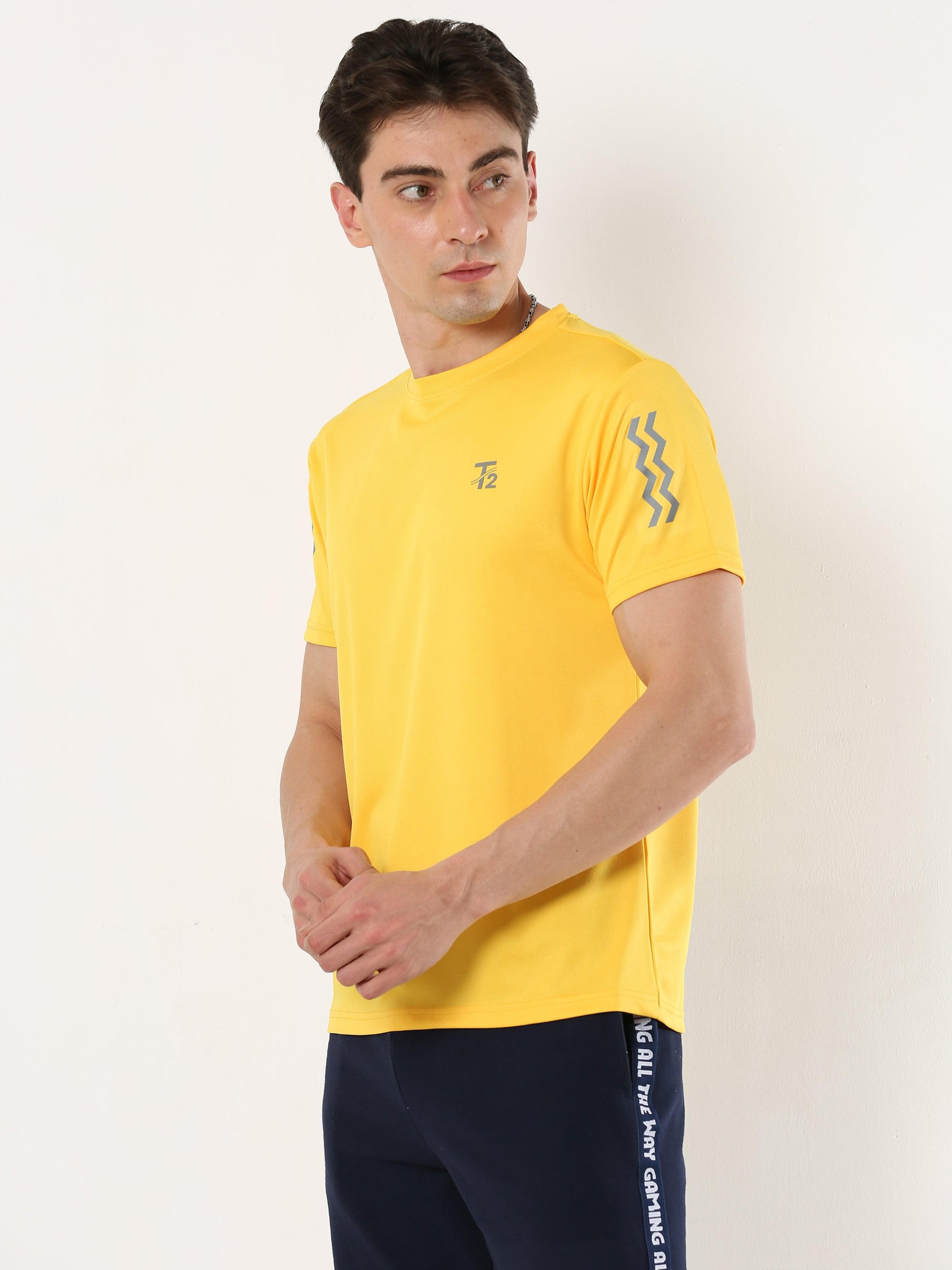 Athleisure Men's Premium T-Shirt - Yellow