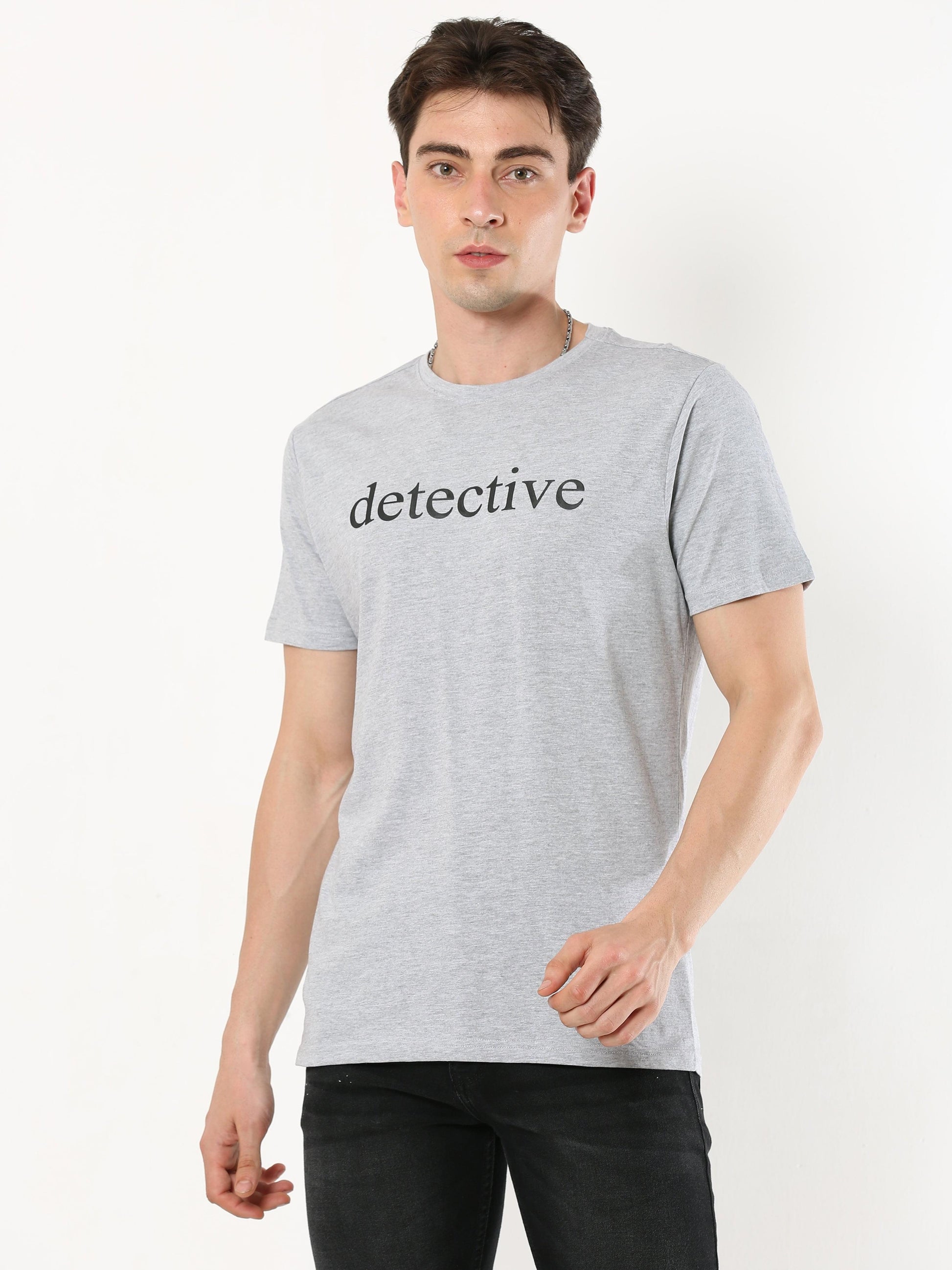 Men's casual T-Shirt - Detective Grey