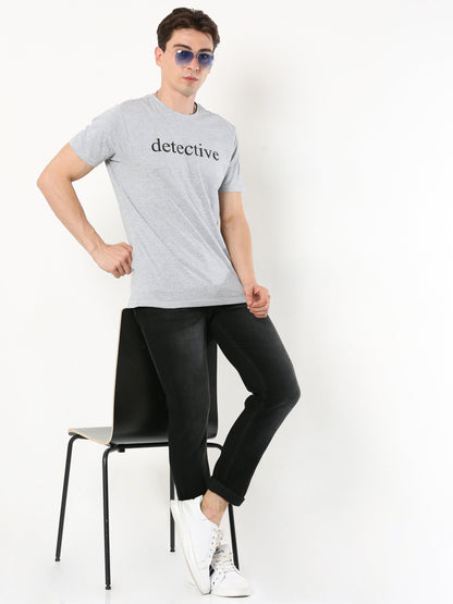 Men's casual T-Shirt - Detective Grey