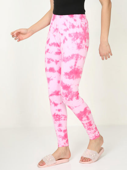 Tie & Dye Leggings - Pink