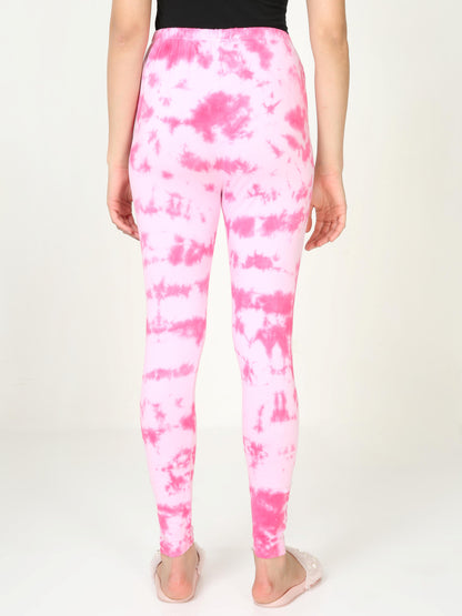 Tie & Dye Leggings - Pink