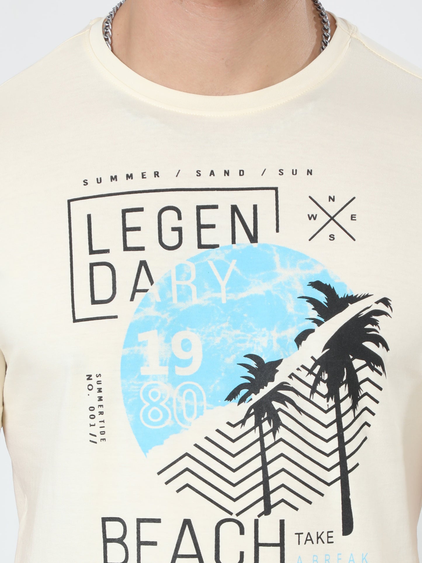 Legacy Beach Men's casual T-Shirt - Cream