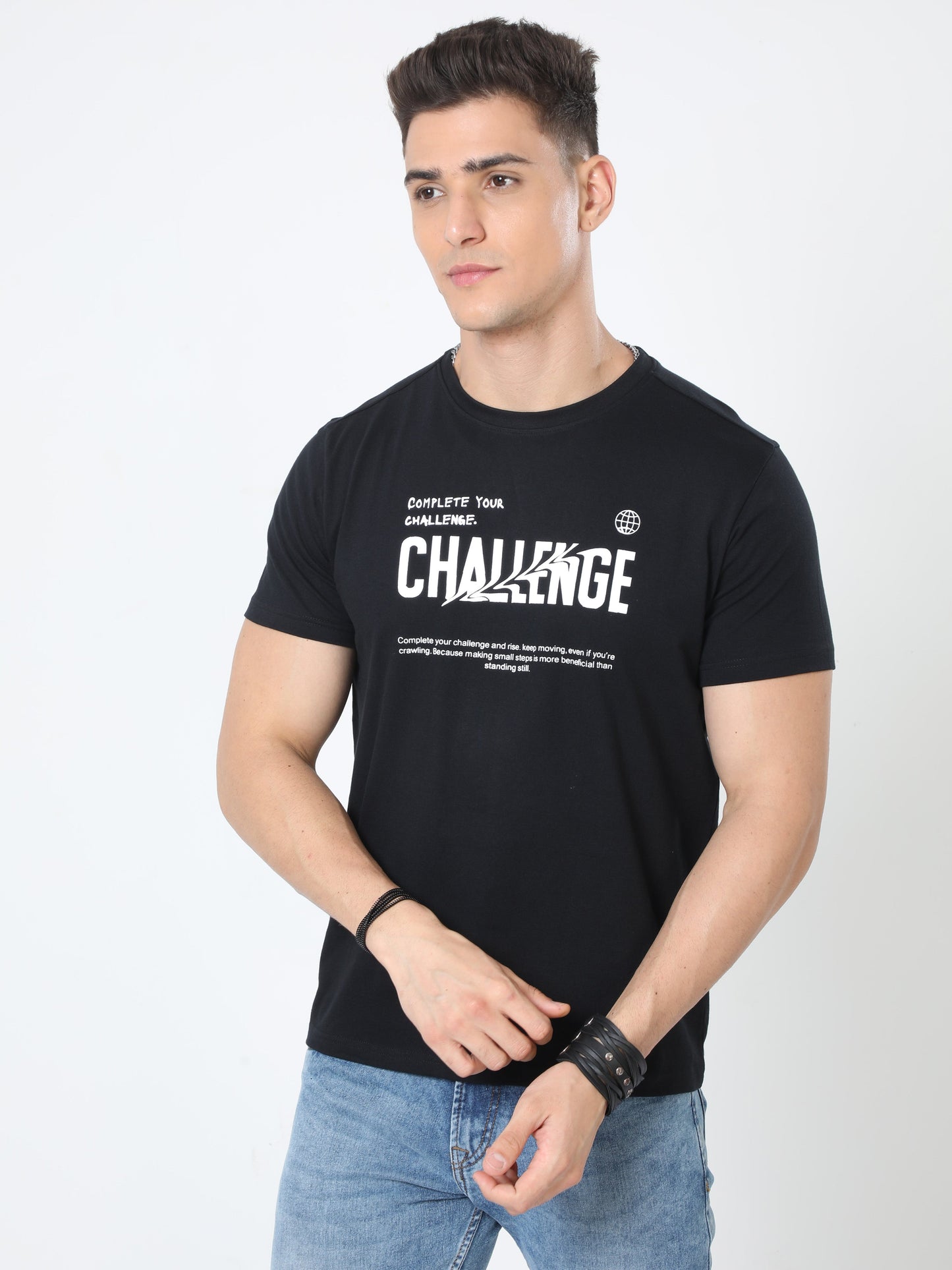 Challenger Men's casual T-Shirt - Black