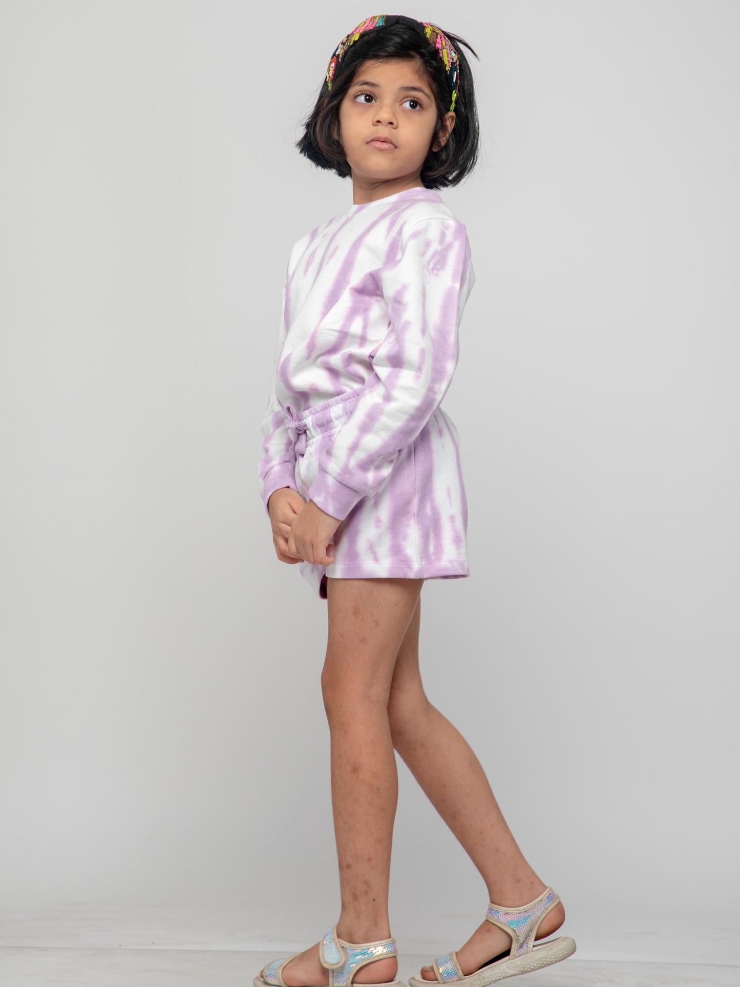Purple Popcicals Girls Pure Cotton Co-Ords set