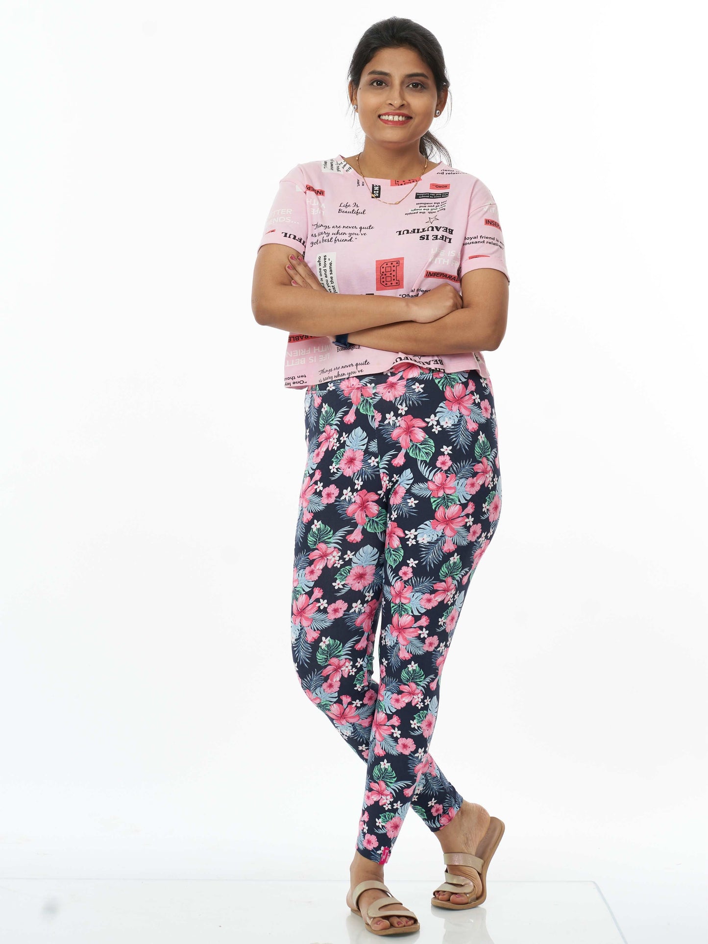 Hibiscus Women's Printed Leggings