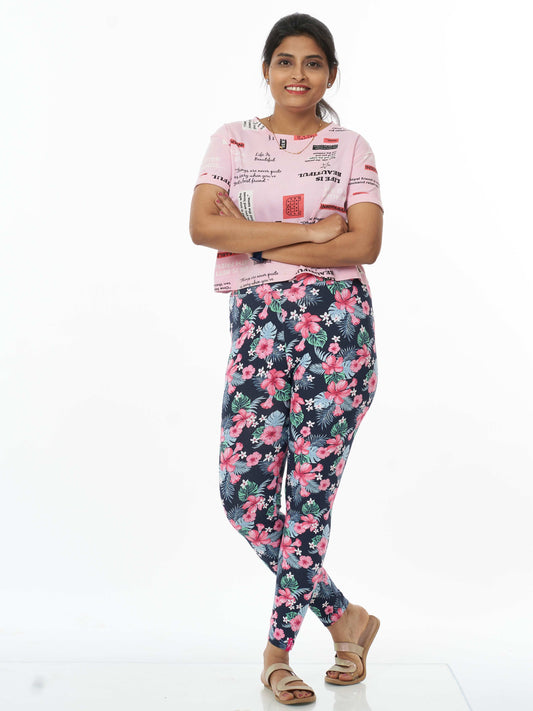 Hibiscus Women's Printed Leggings