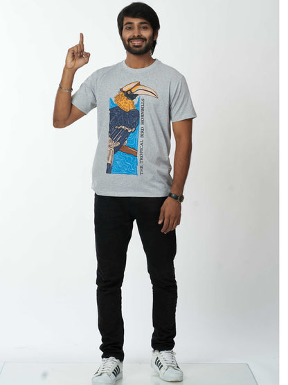 Woodpecker Men's casual cotton T-Shirt