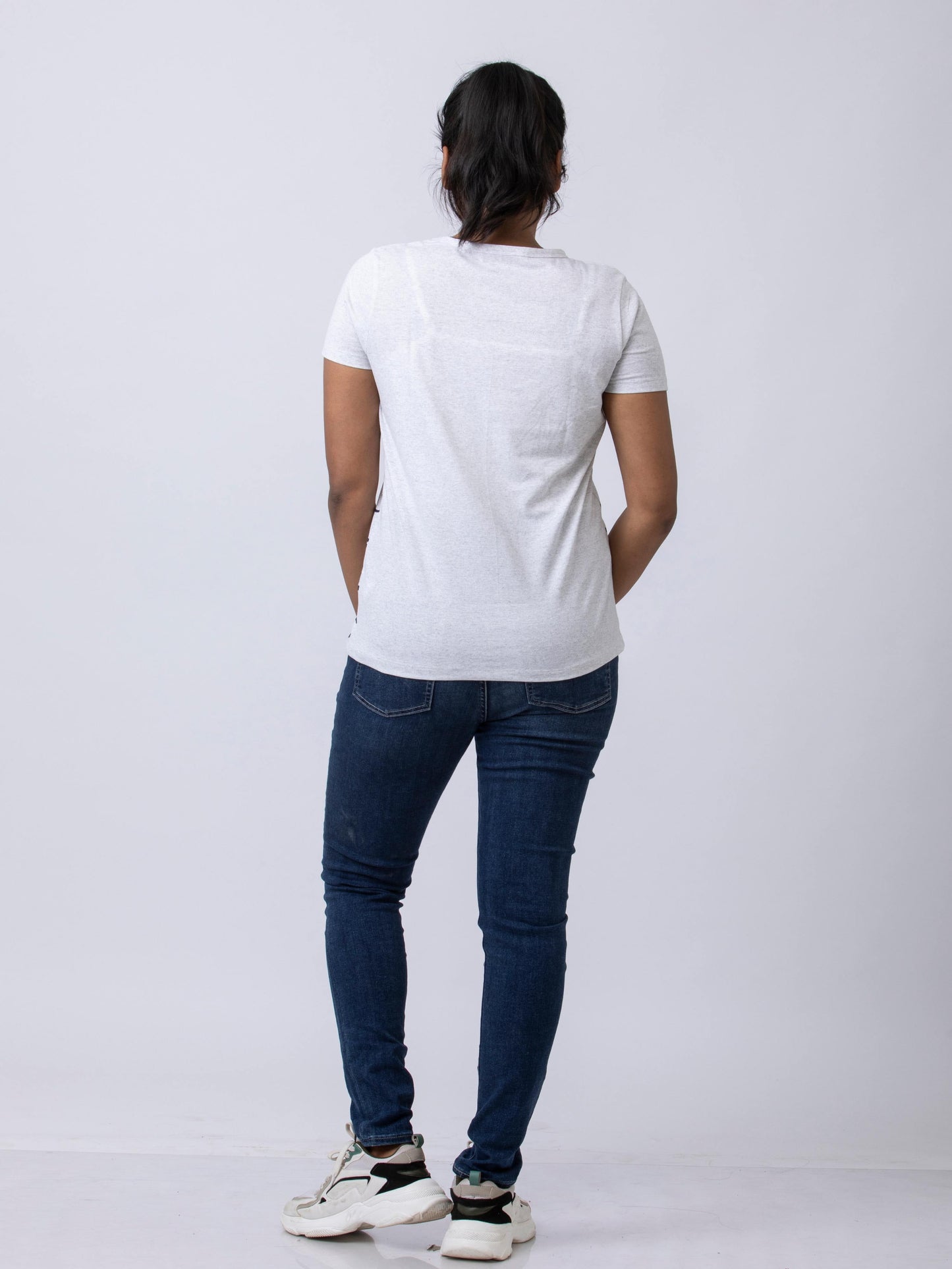 Soft & Premium Women's Printed Cotton T-Shirt - Waves