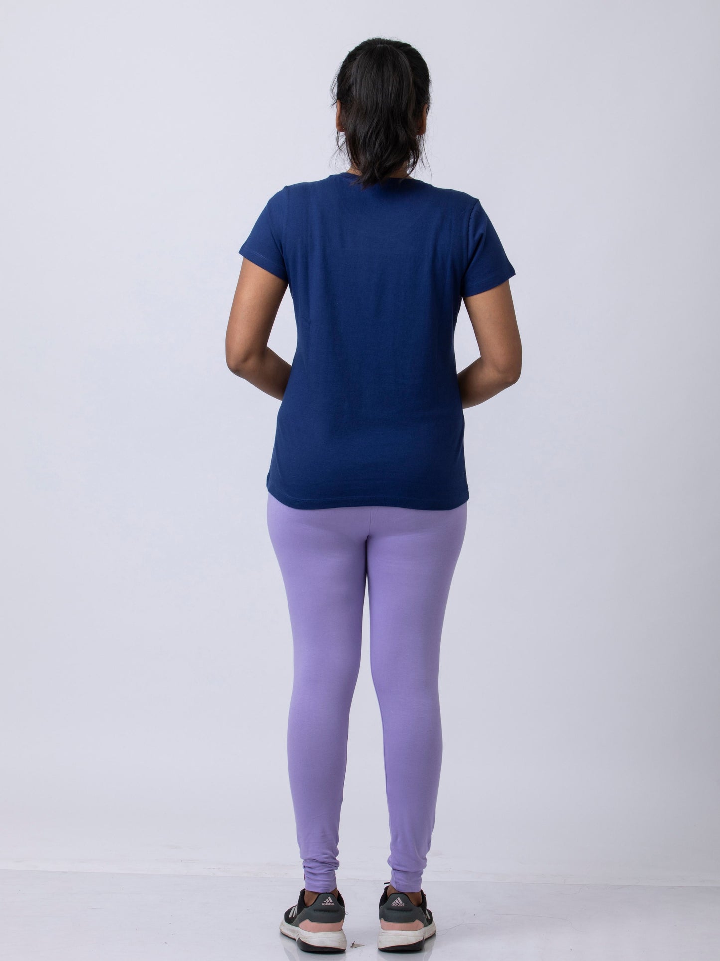 Women's premium full length Stretchy Leggings - Lavendar