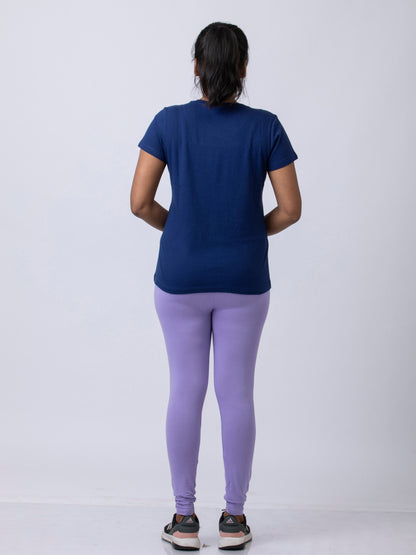 Women's premium full length Stretchy Leggings - Lavendar