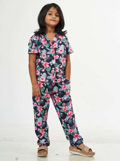 Hibiscus Girls Pure Cotton Co-Ord's set