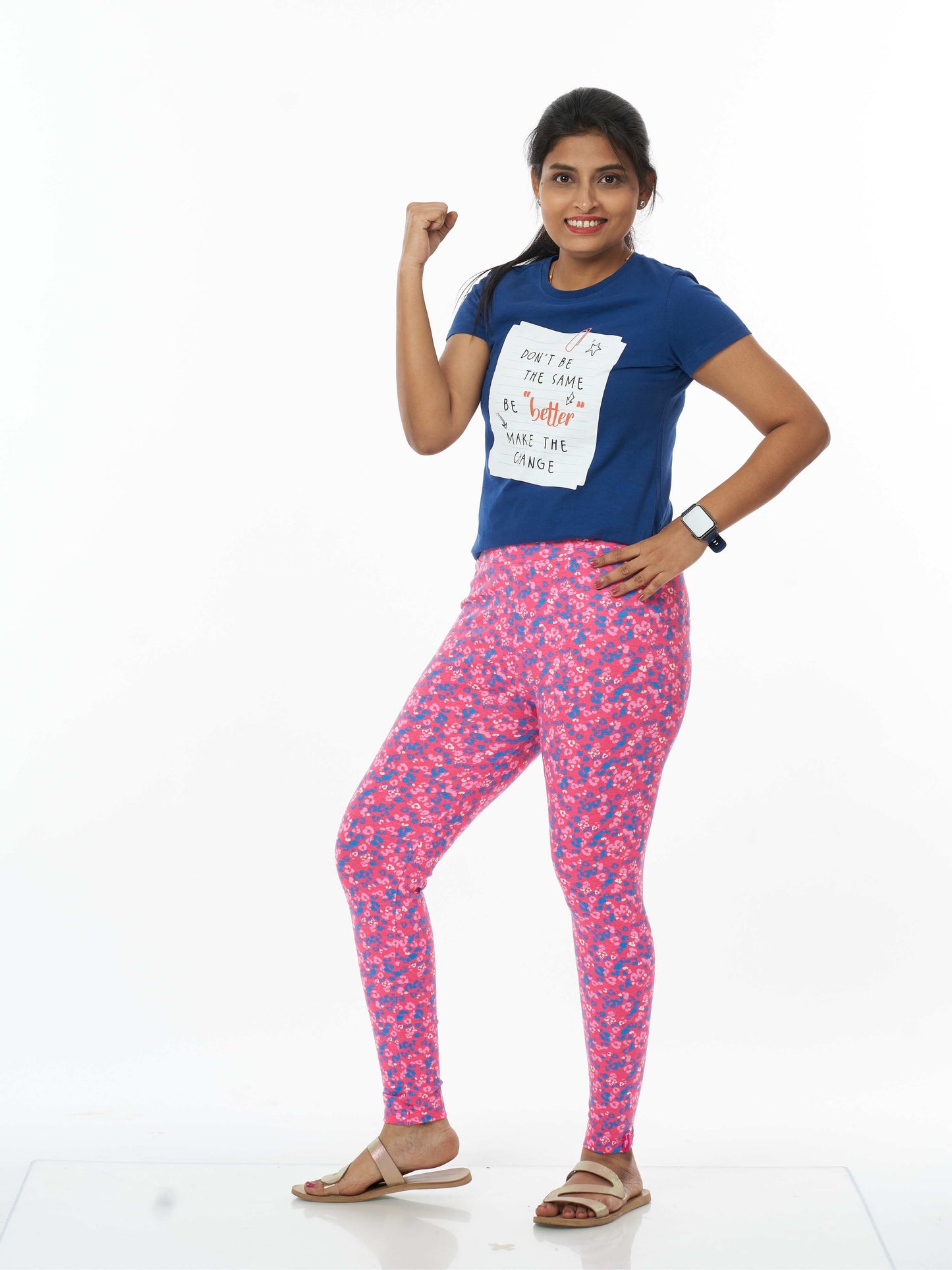 Pink Blossom Women's Printed Leggings