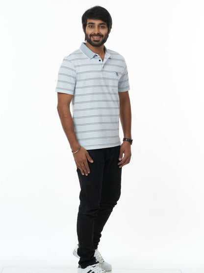 Trendy and Cool 100% Cotton Men's Collar T-Shirt