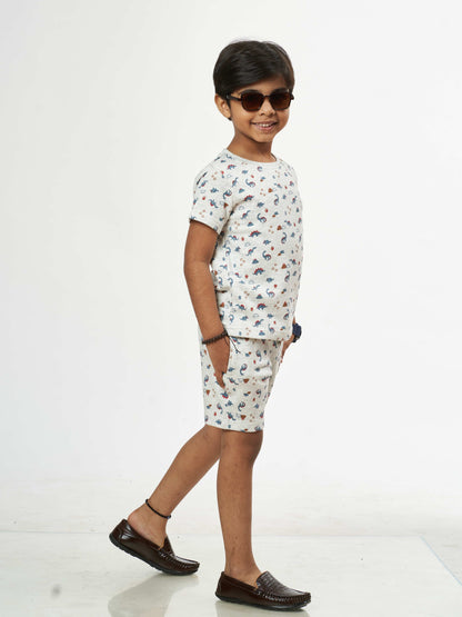 Dino Park Boys pure Cotton Co-Ords Set
