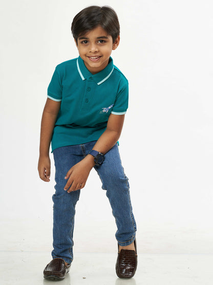Classic Boys Cotton T-Shirt  - Green