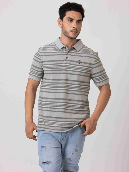 Workplace Essentials Classic & Comfortable 100% Cotton Mens Collar T-Shirt