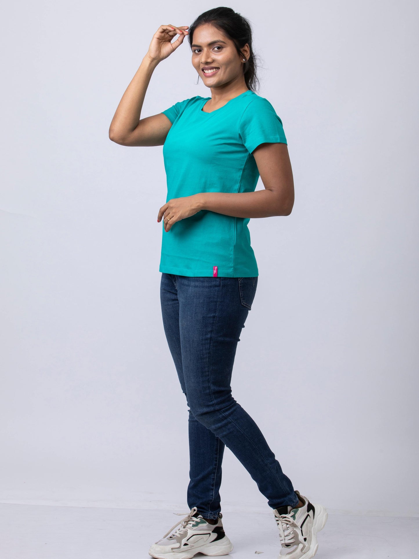 Soft & Premium Women's Cotton T-Shirt - Green Parrot