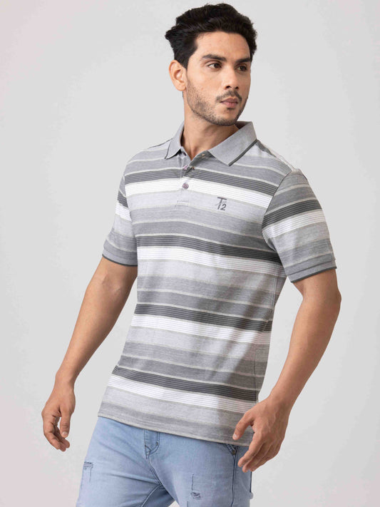 Everyday Essentials Classic & Comfortable 100% Cotton Mens Collar T-Shirt