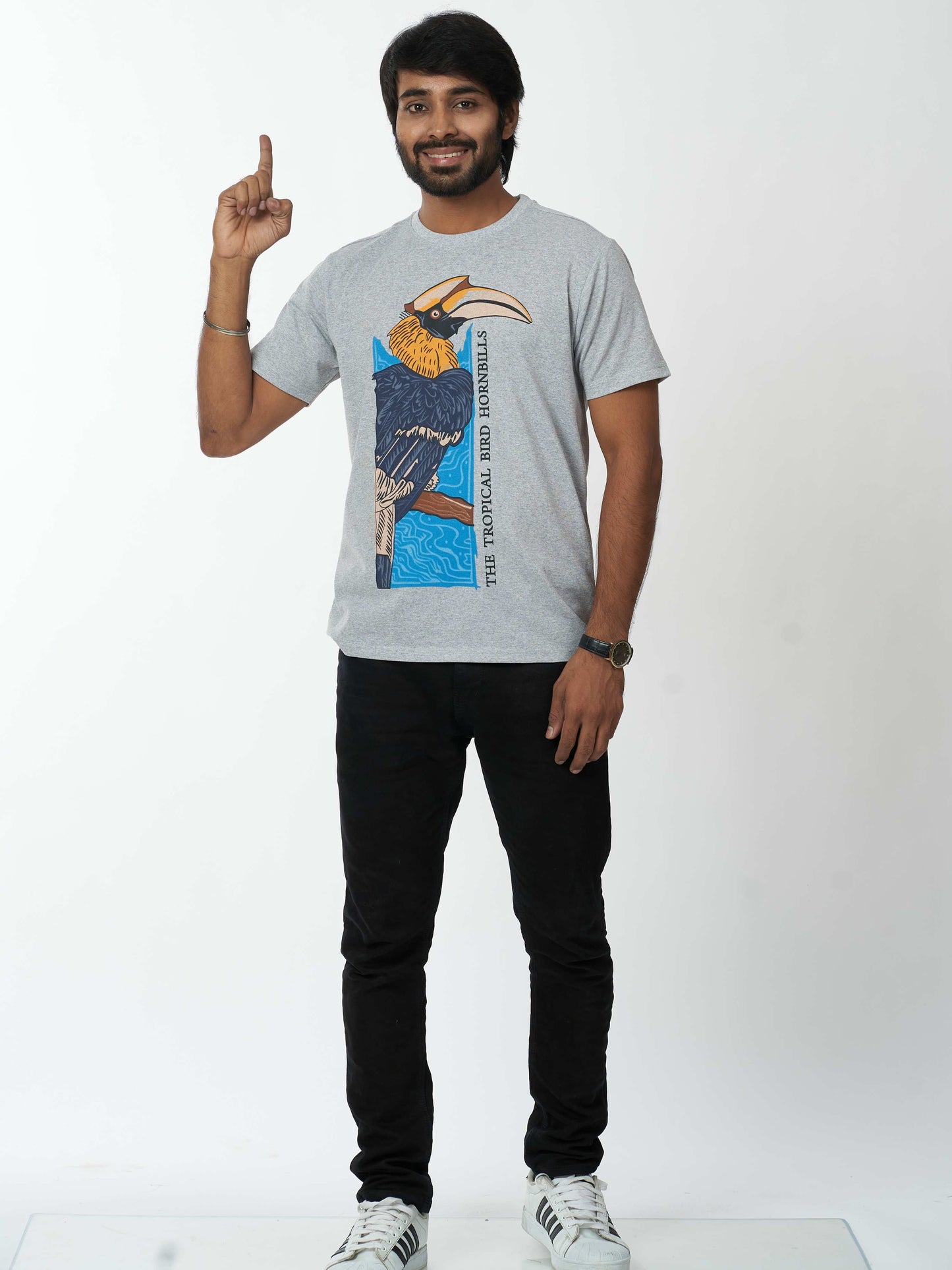 Woodpecker Men's casual cotton T-Shirt