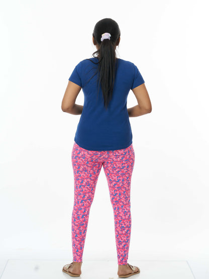 Pink Blossom Women's Printed Leggings