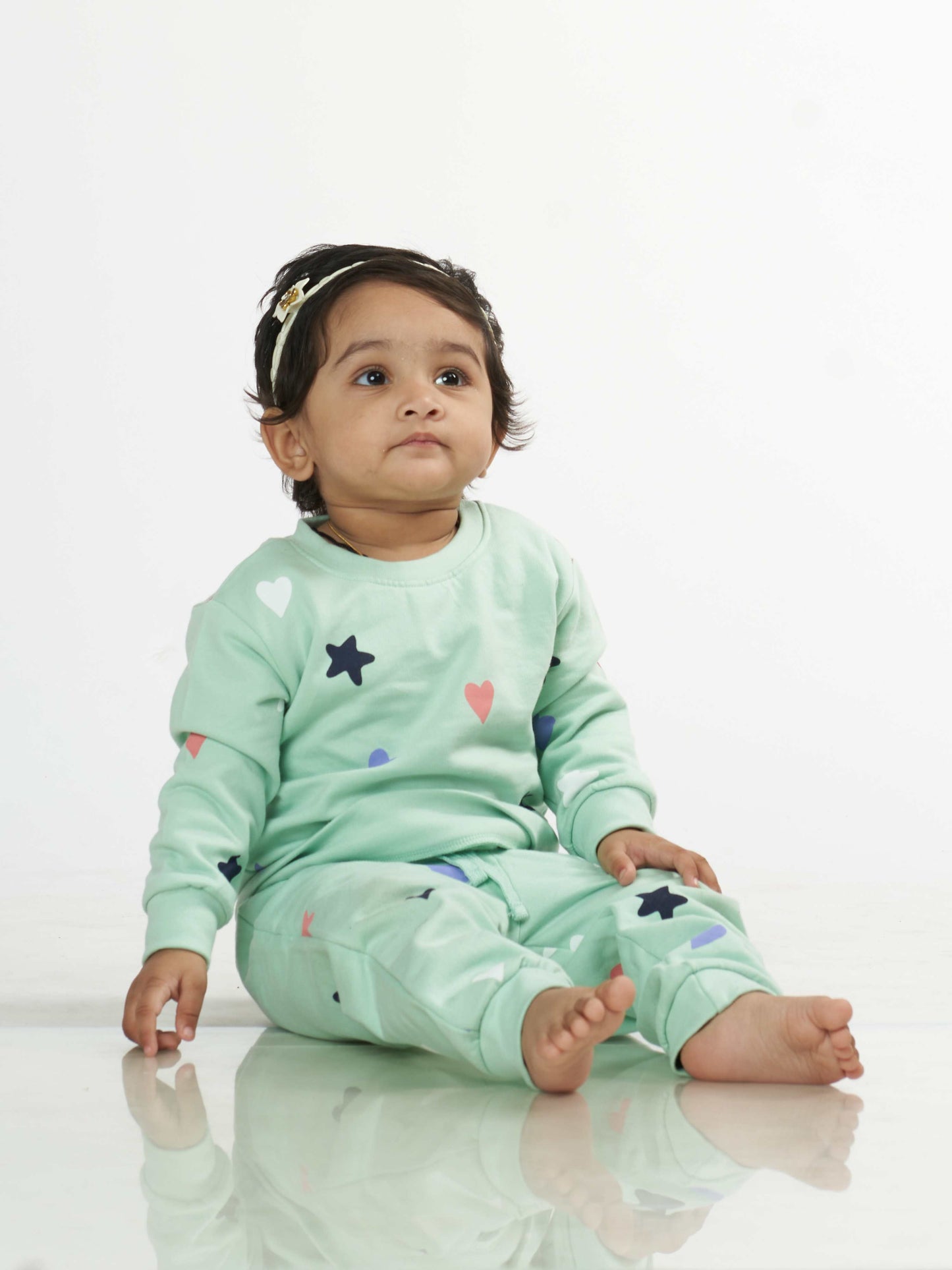 Twinkle Star Babies Pyjama Set Green