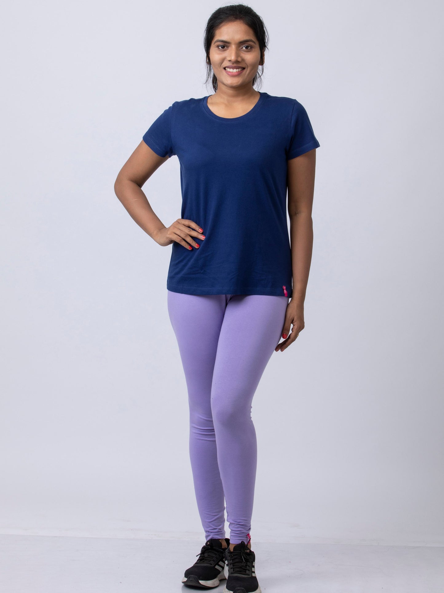 Women's premium full length Stretchy Leggings - Lavendar