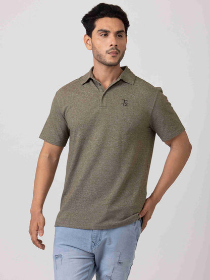 Rustic Modern day 100% Cotton Mens Collar T-Shirt