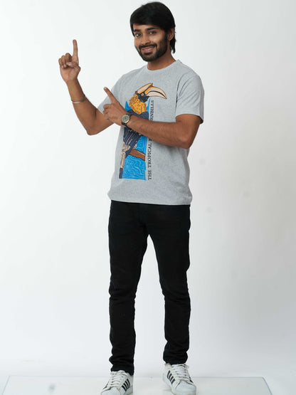 Woodpecker Men's casual cotton T-Shirt