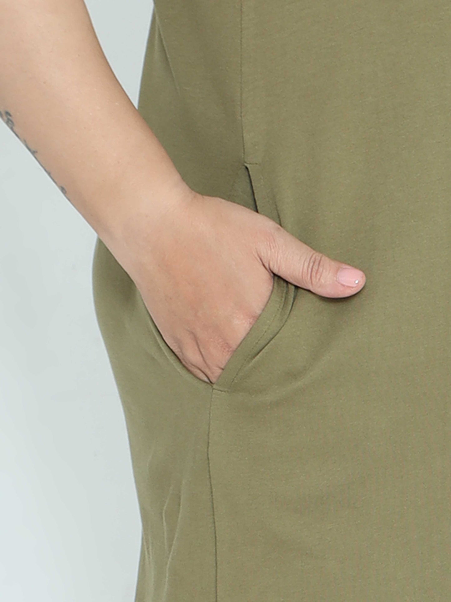 Grey Plus Size Short Nighty