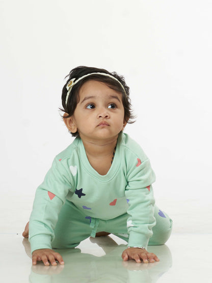 Twinkle Star Babies Pyjama Set Green
