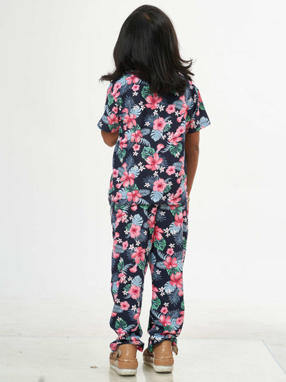 Hibiscus Girls Pure Cotton Co-Ord's set