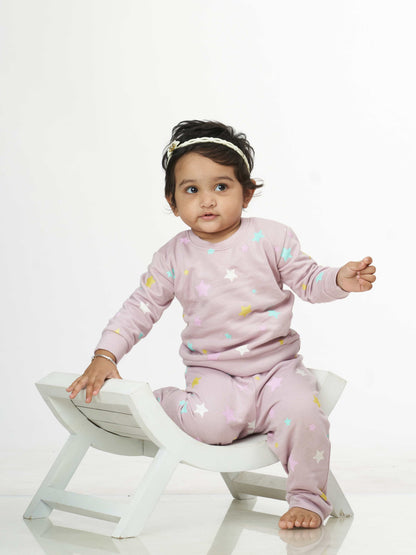 Twinkle Star Babies Pyjama Set Peach