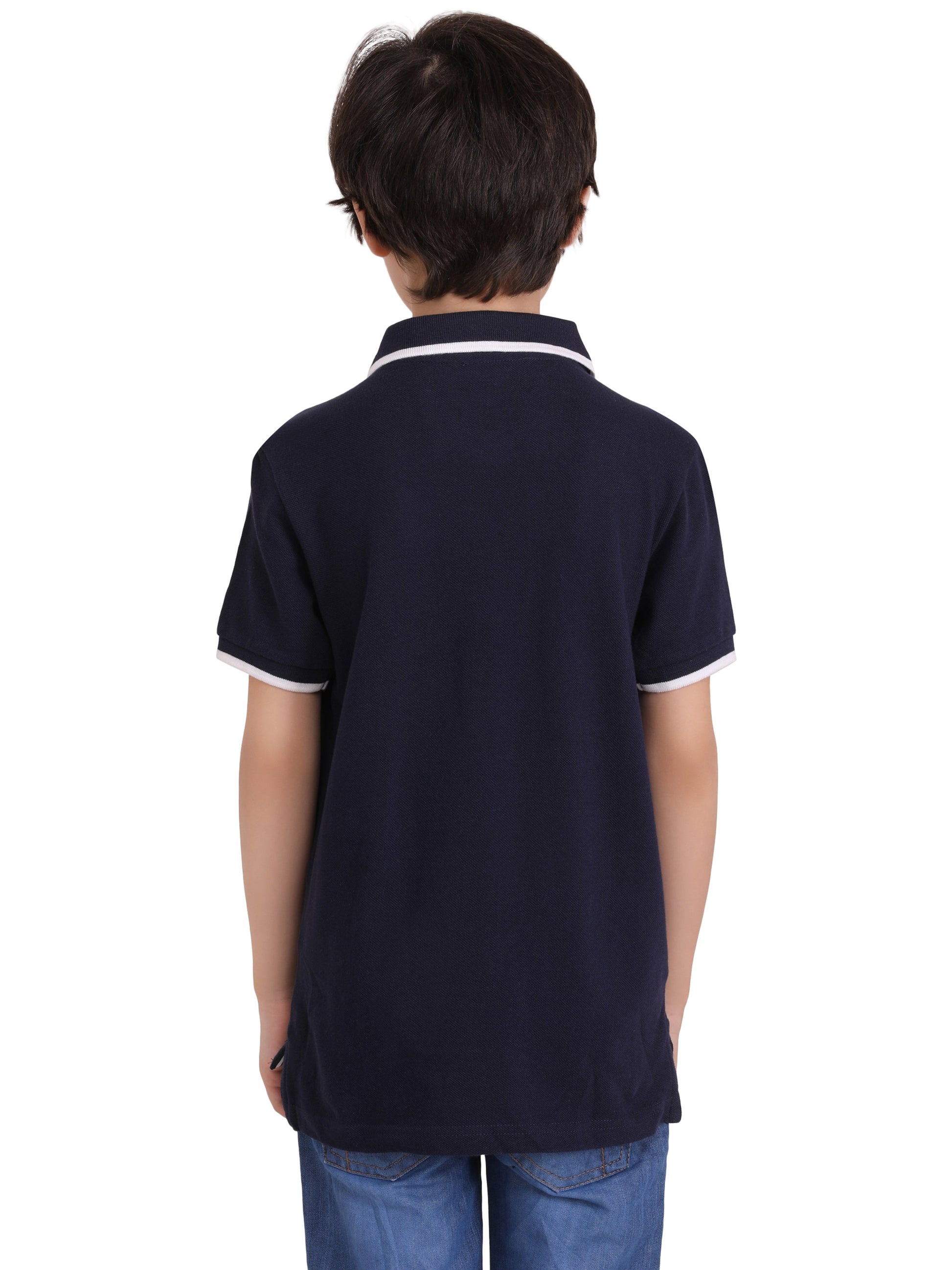 Kinda classy - Boys Collar T-shirt Black