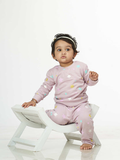 Twinkle Star Babies Pyjama Set Peach