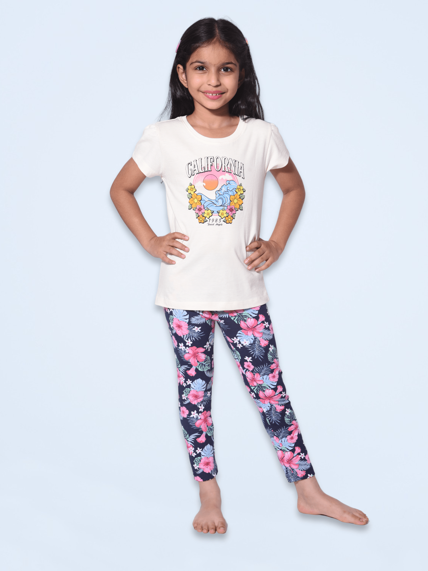 Cozy California 100% Cotton Girls Pajama Set