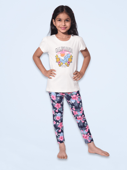 Cozy California 100% Cotton Girls Pajama Set