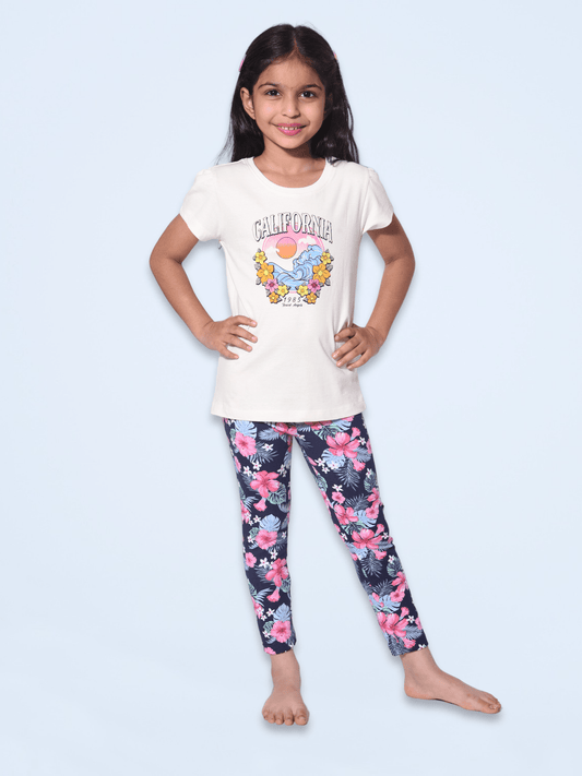 Cozy California 100% Cotton Girls Pajama Set