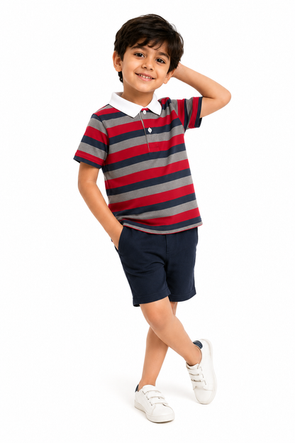 Mini Varsity - Boys Polo T-Shirt