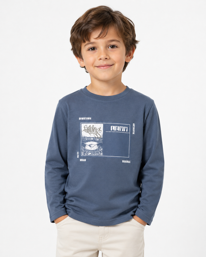 Downtown - Boys Full Sleeve T-shirt